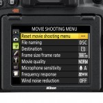 Filmaufnahme-Menü an der Nikon D750
